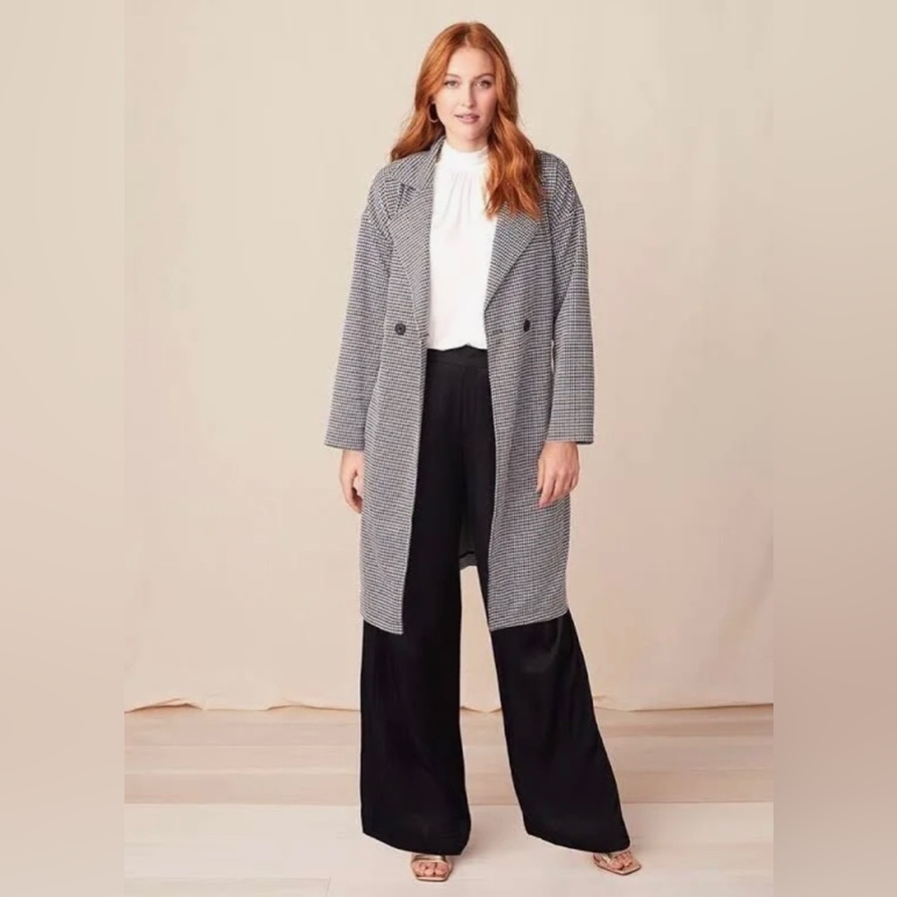Matilda Jane Good Hart GH New in Town Houndstooth Coat Jacket Size L